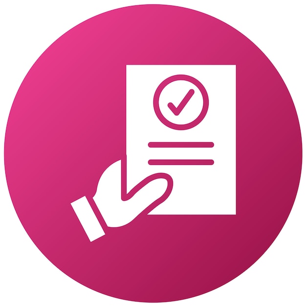 Diseño vectorial Estilo del icono de evaluación del maestro