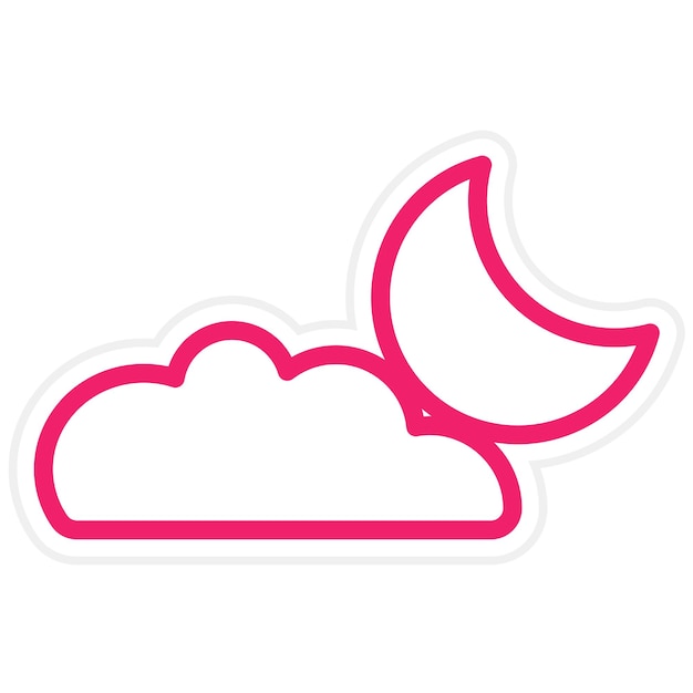 Diseño vectorial Estilo del icono del evento celestial