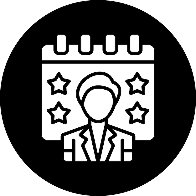 Diseño vectorial Estilo de icono de evento formal