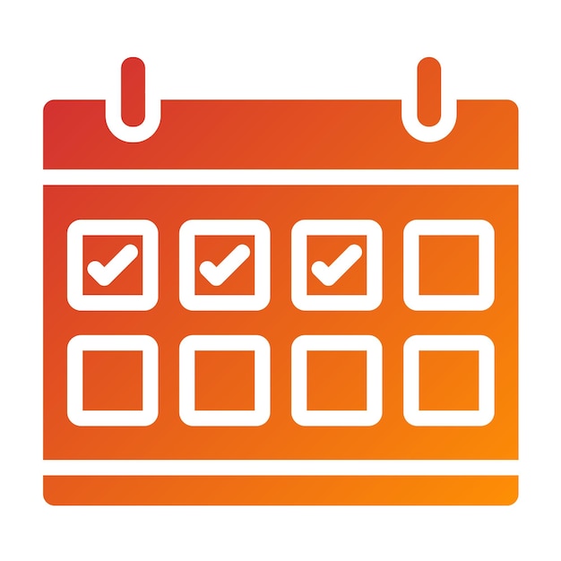 Diseño vectorial Estilo de icono de eventos diarios