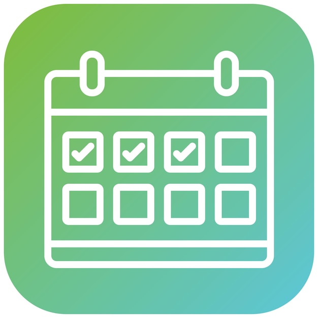 Diseño vectorial Estilo de icono de eventos diarios