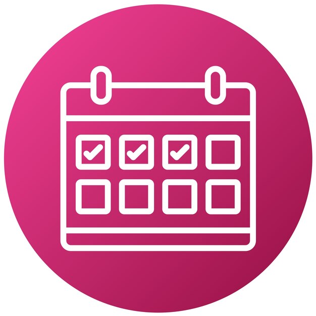 Diseño vectorial Estilo de icono de eventos diarios