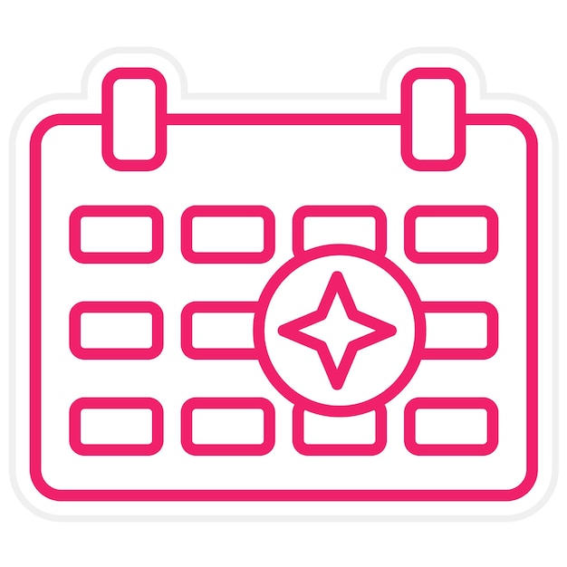 Diseño vectorial Estilo de icono de eventos