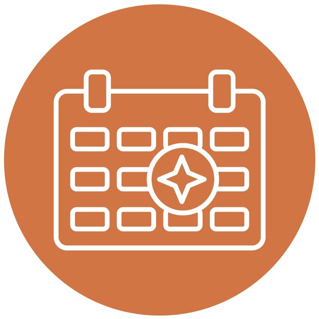 Diseño vectorial Estilo de icono de eventos