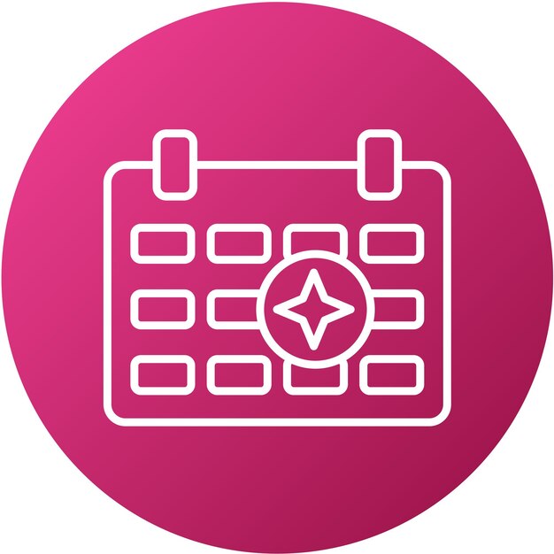 Diseño vectorial Estilo de icono de eventos
