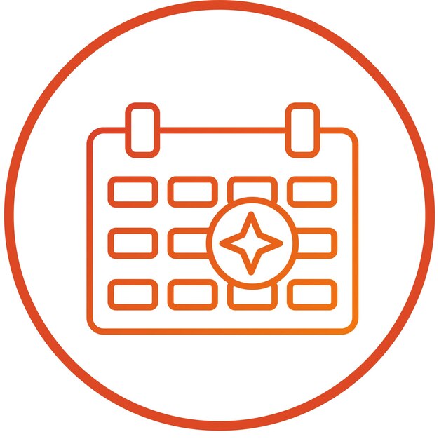 Diseño vectorial Estilo de icono de eventos