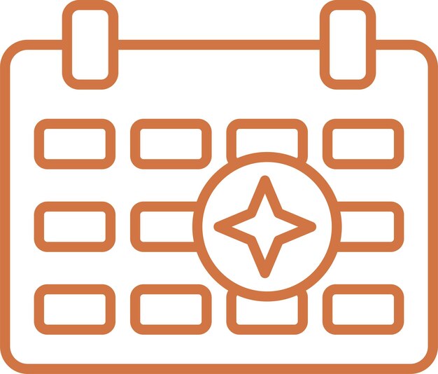 Diseño vectorial Estilo de icono de eventos