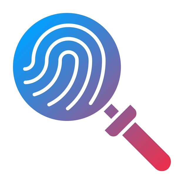 Diseño vectorial Estilo del icono de evidencia
