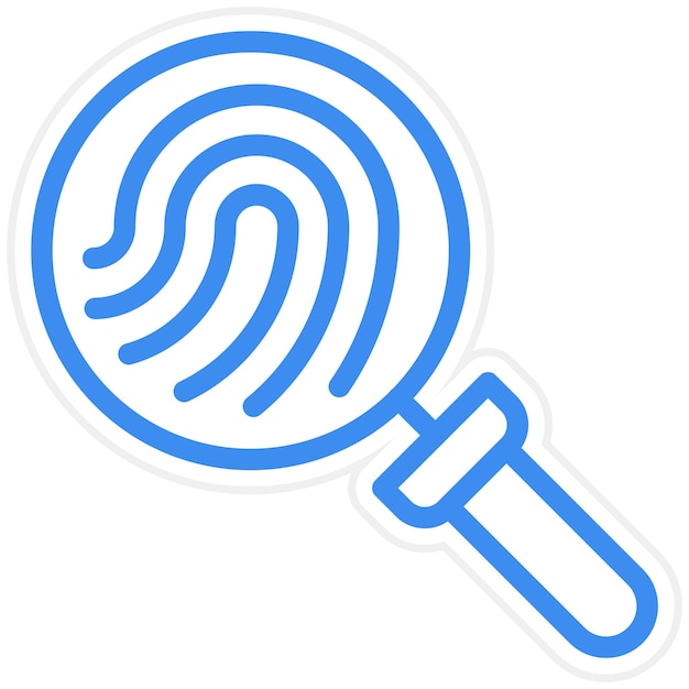 Diseño vectorial Estilo del icono de evidencia