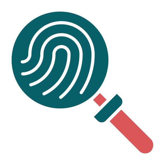 Diseño vectorial Estilo del icono de evidencia