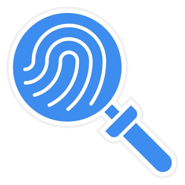Diseño vectorial Estilo del icono de evidencia