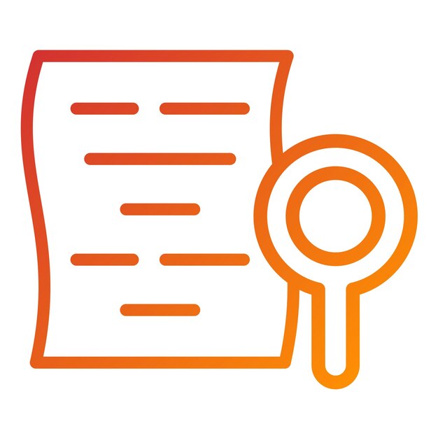 Diseño vectorial Estilo del icono de evidencia
