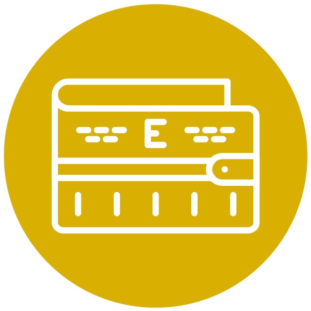 Diseño vectorial Estilo del icono de Ewallet