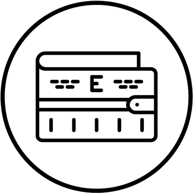 Diseño vectorial Estilo del icono de Ewallet
