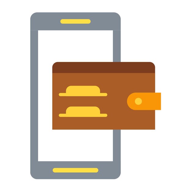 Diseño vectorial Estilo del icono de Ewallet