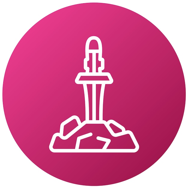 Diseño vectorial Estilo del icono de Excalibur