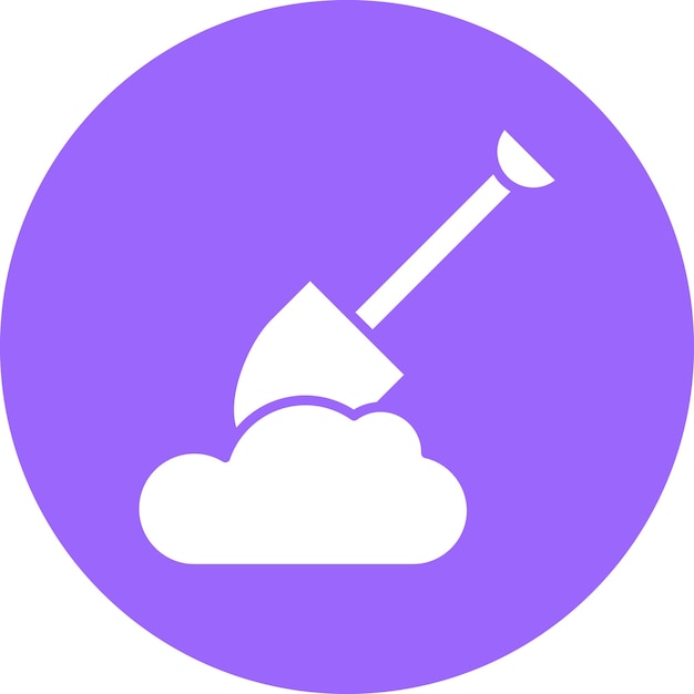 Diseño vectorial Estilo del icono de excavación