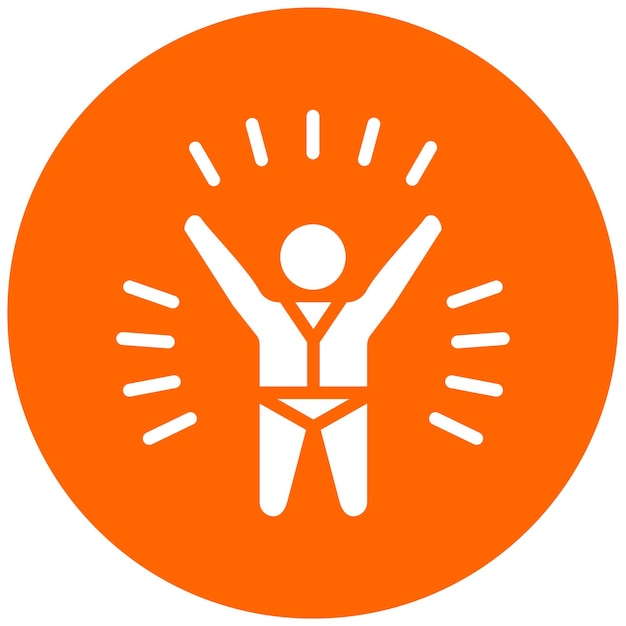 Diseño vectorial Estilo del icono de excitación