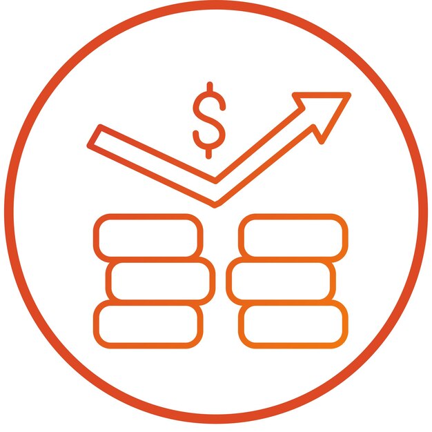 Diseño vectorial Estilo de icono de las existencias