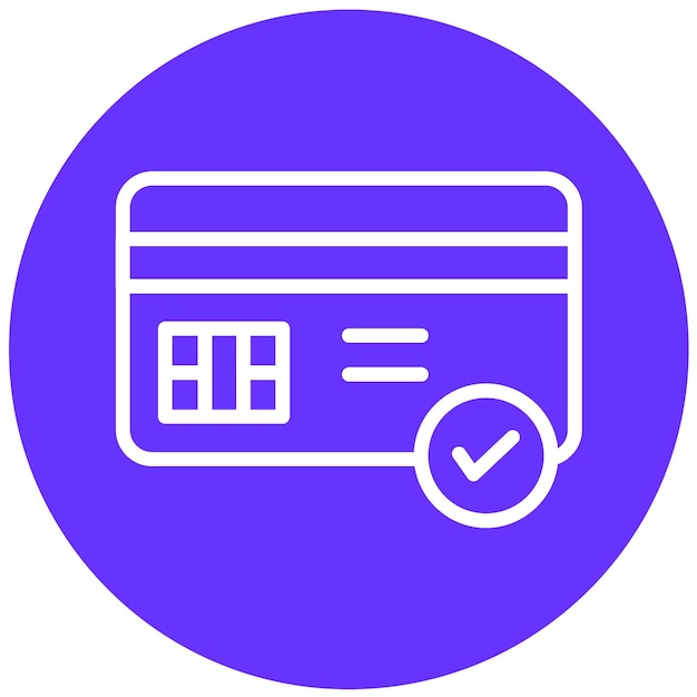 Diseño vectorial Estilo del icono de éxito del pago