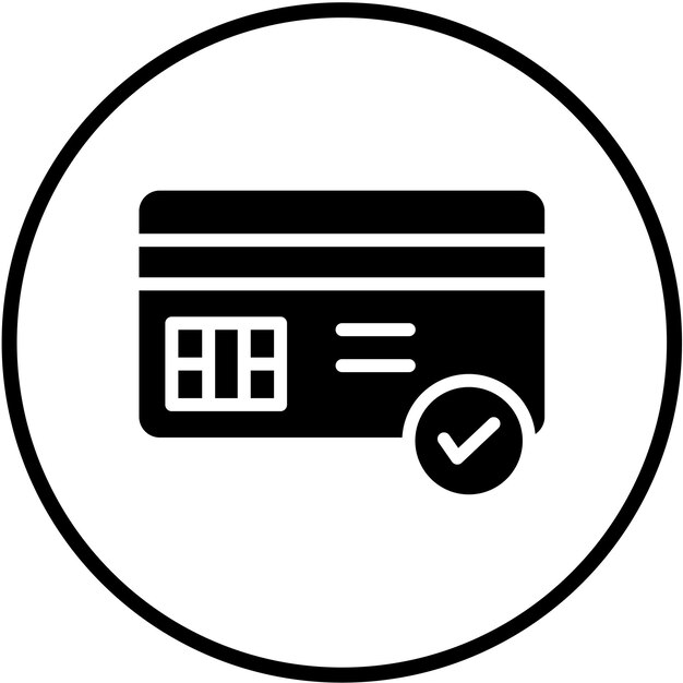Diseño vectorial Estilo del icono de éxito del pago