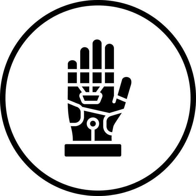 Diseño vectorial Estilo del icono del exoesqueleto