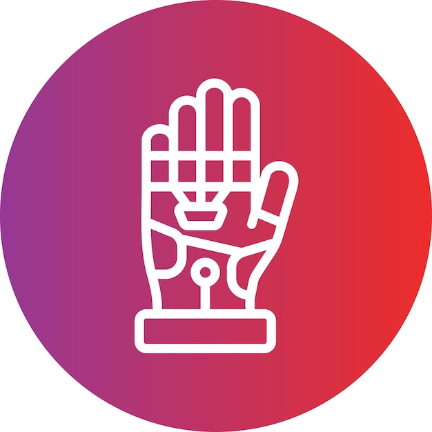 Diseño vectorial Estilo del icono del exoesqueleto