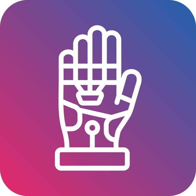 Diseño vectorial Estilo del icono del exoesqueleto