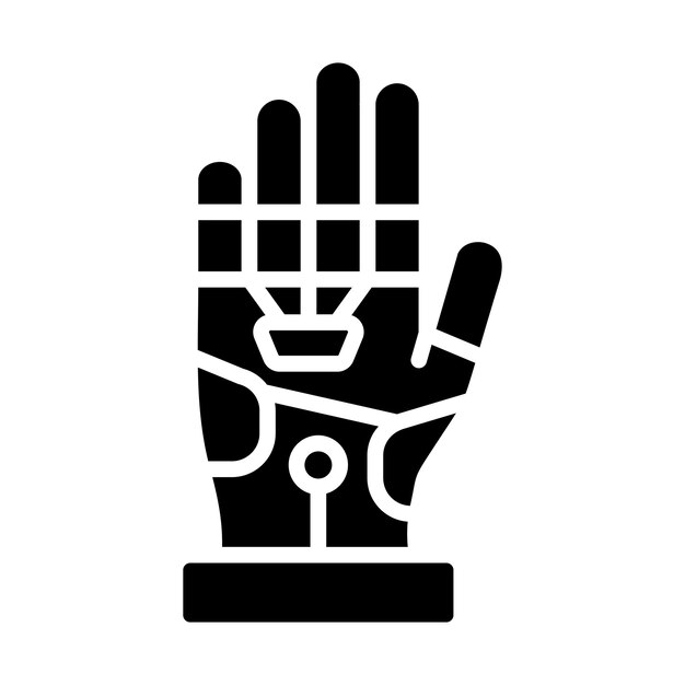 Diseño vectorial Estilo del icono del exoesqueleto
