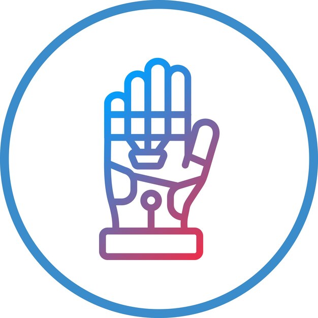 Diseño vectorial Estilo del icono del exoesqueleto