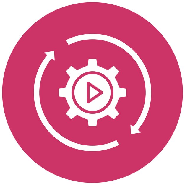 Diseño vectorial Estilo de icono de fabricación autónoma
