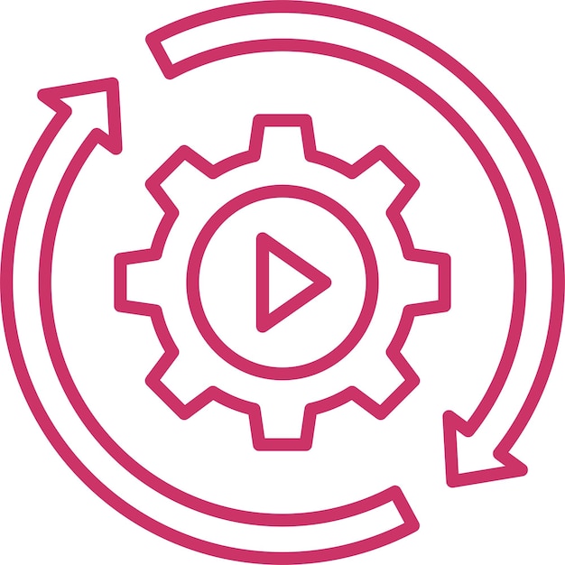 Diseño vectorial Estilo de icono de fabricación autónoma