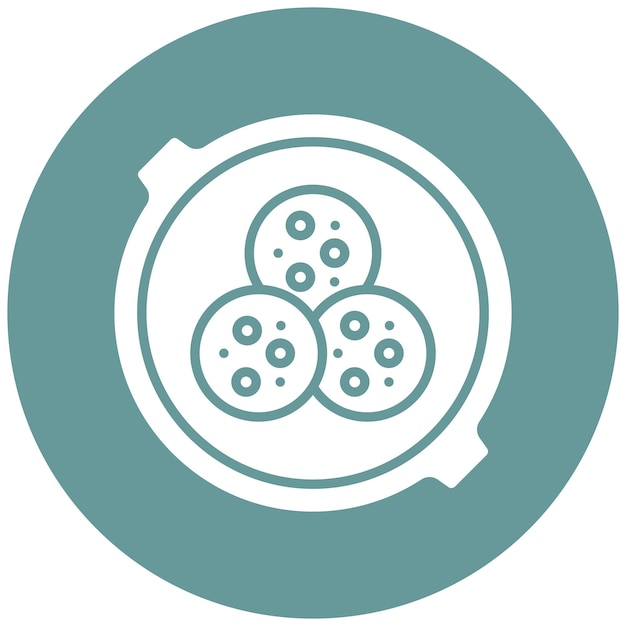 Diseño vectorial de estilo de icono de falafel