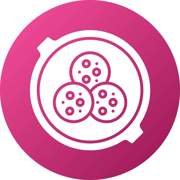 Diseño vectorial de estilo de icono de falafel