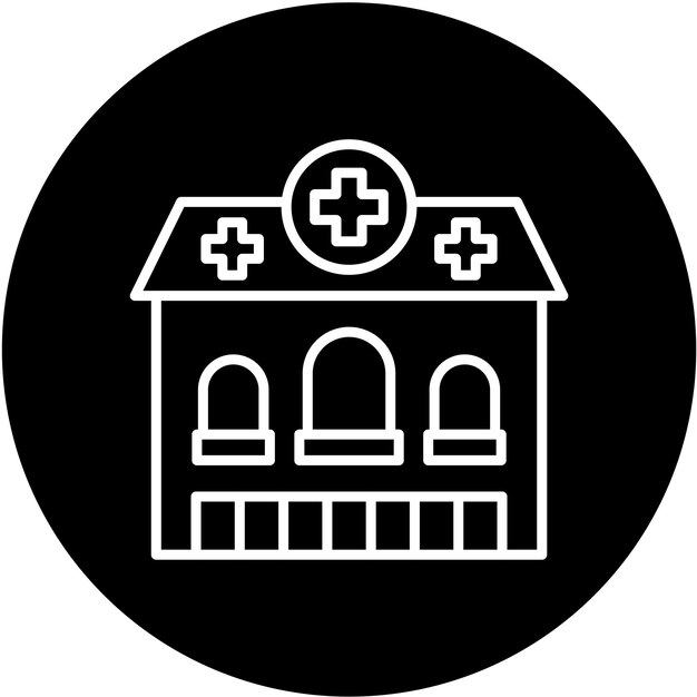 Diseño vectorial Estilo del icono de la farmacia