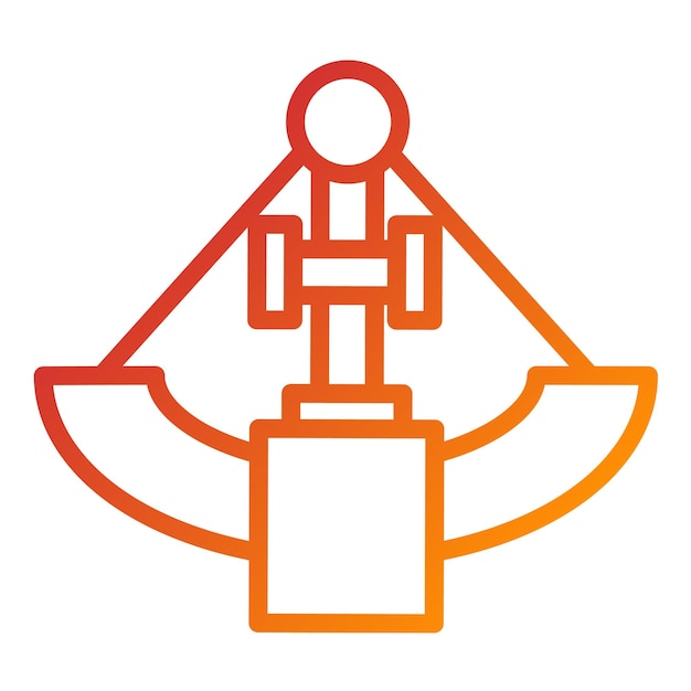 Diseño vectorial Estilo del icono del faro celestial