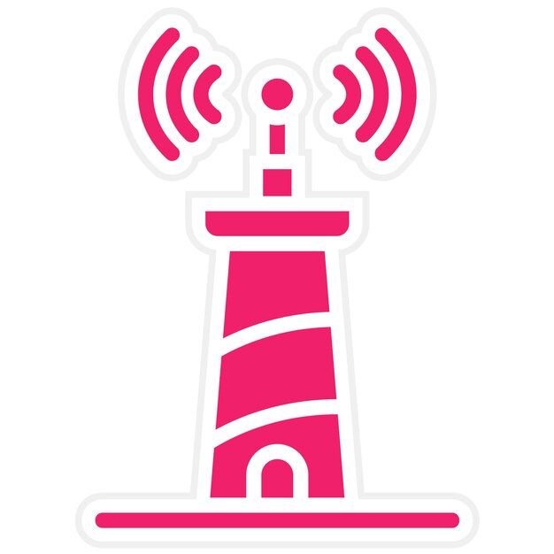Diseño vectorial Estilo del icono del faro