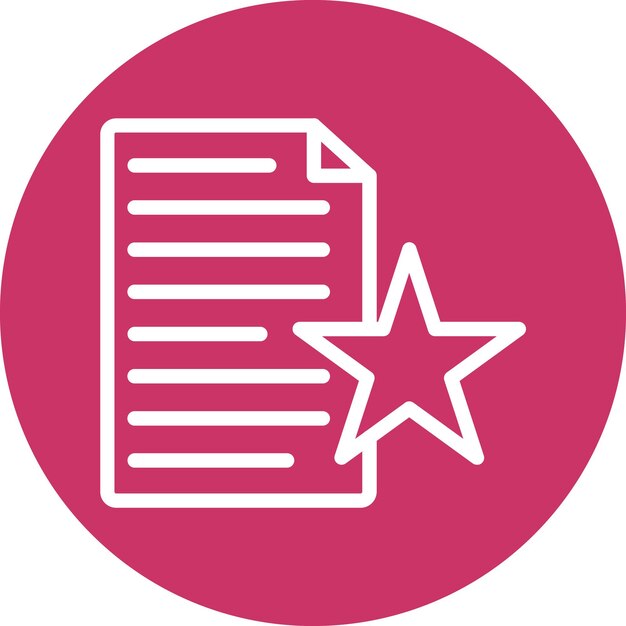 Diseño vectorial Estilo de icono favorito