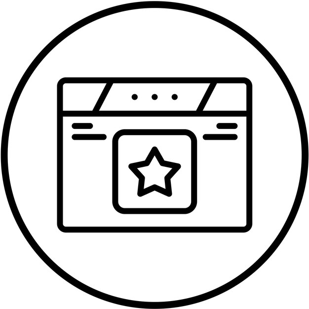 Diseño vectorial Estilo de icono favorito