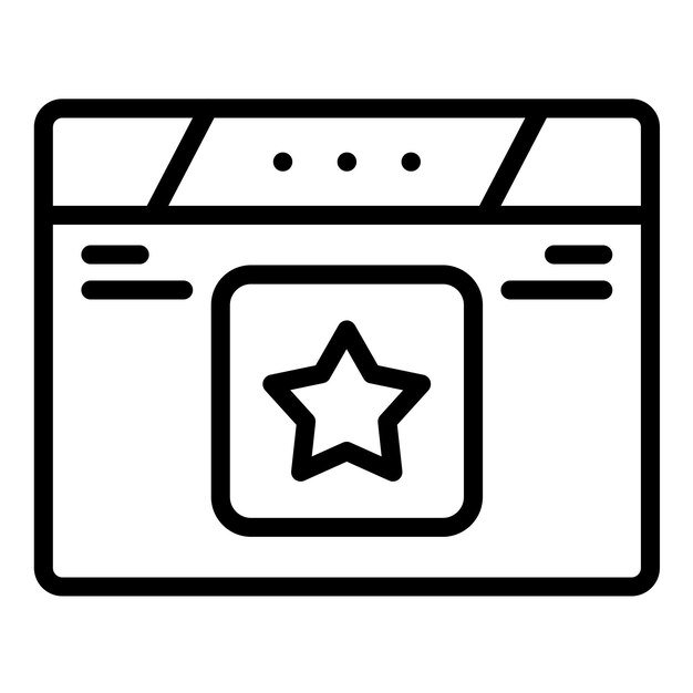 Diseño vectorial Estilo de icono favorito