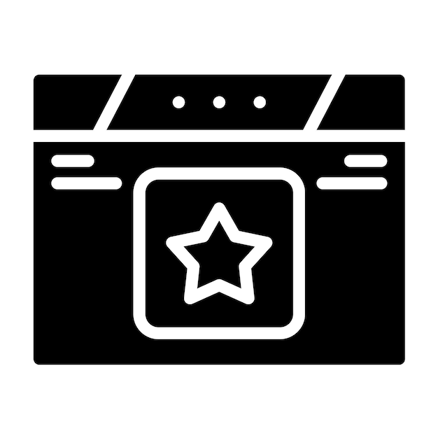 Diseño vectorial Estilo de icono favorito