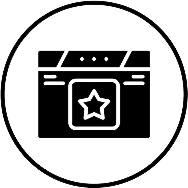 Diseño vectorial Estilo de icono favorito