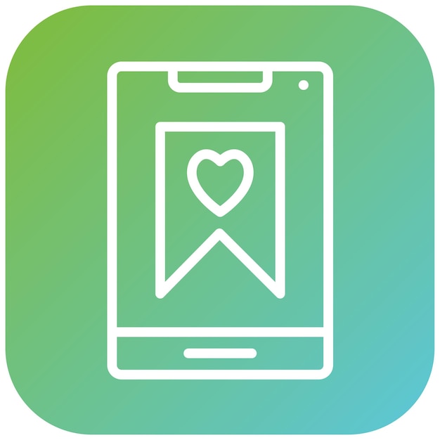 Diseño vectorial Estilo de icono favorito