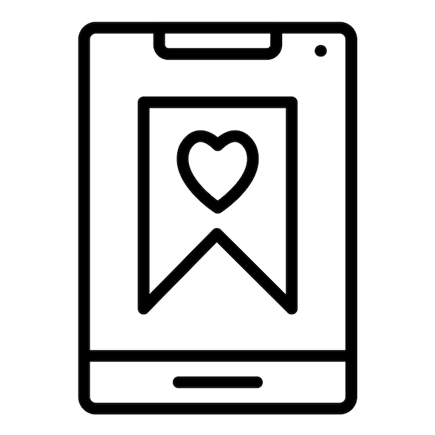 Diseño vectorial Estilo de icono favorito