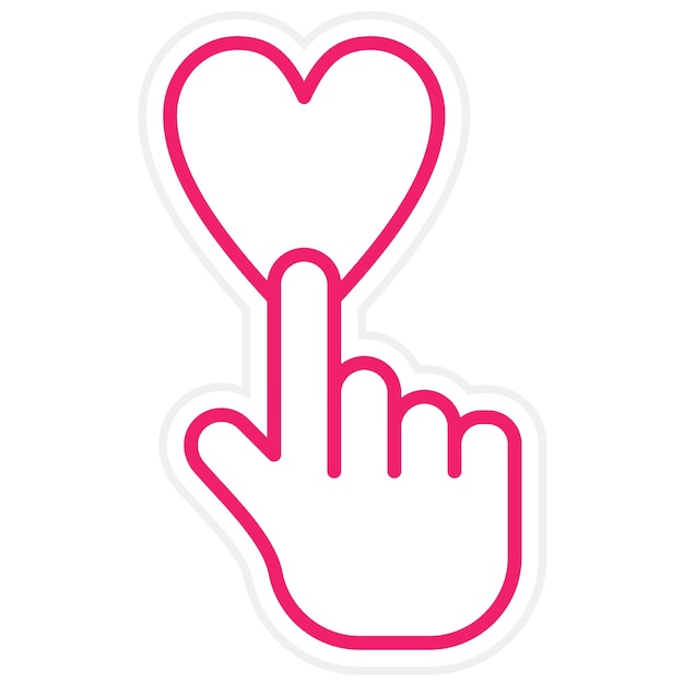 Diseño vectorial Estilo de icono favorito
