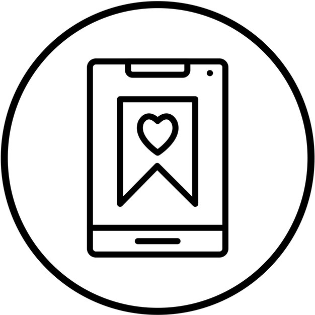 Diseño vectorial Estilo de icono favorito