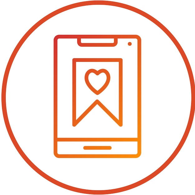 Diseño vectorial Estilo de icono favorito