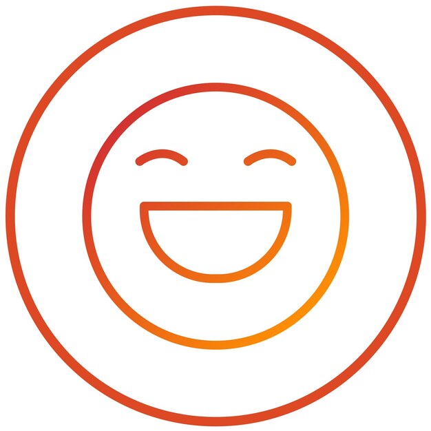 Diseño vectorial estilo de icono feliz