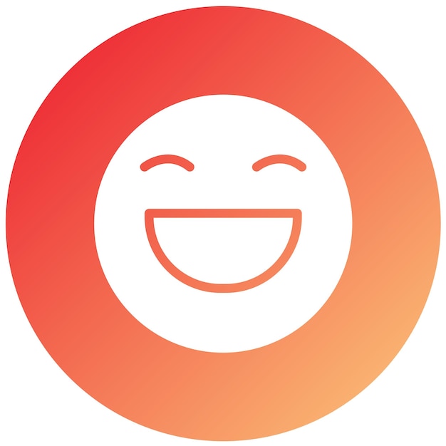 Diseño vectorial estilo de icono feliz