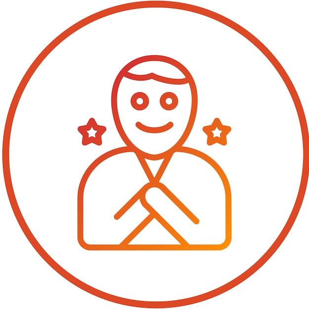 Diseño vectorial Estilo de icono feliz